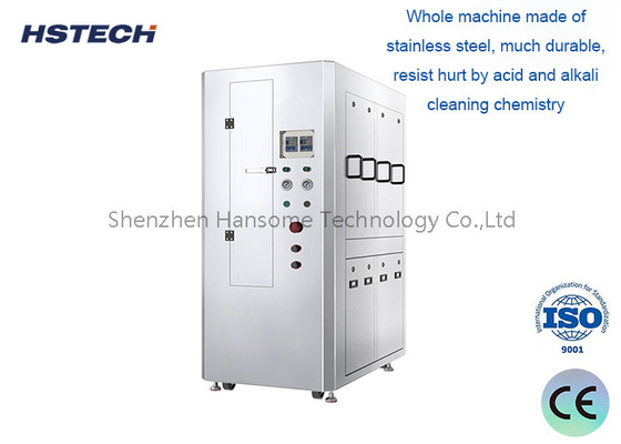 Harga yang bagus SMT Pneumatic Stencil Cleaner HS-600 dengan Counter dan Button Emergency Stop on line