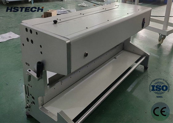 Harga yang bagus Mesin pemisah PCB tipe pisau bergerak Mesin pemisah PCB 600mm Jarak perjalanan dengan tirai cahaya HS-206 on line
