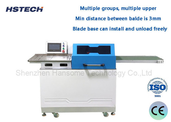 Harga yang bagus Mesin Pemisah Pcb Strip V Cut Line LED Mesin Pemisah Pcb Multiple Blade Otomatis HS-F380 on line