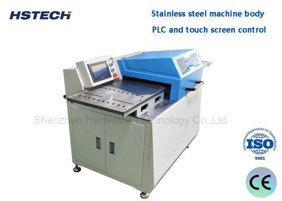 Batch PCB Cutting Equipment Lebar 360mm Dengan Kontrol Layar Sentuh Mesin Pemisah Batch LED Otomatis HS-F380