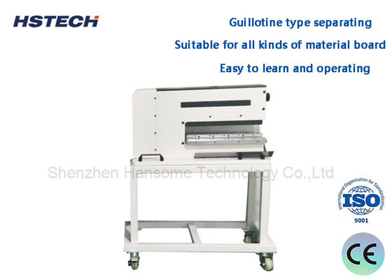 Harga yang bagus FR4 Aluminium Board PCB Depaneling Equipment Pneumatic Driven Linear Blade Separator HS-310L on line