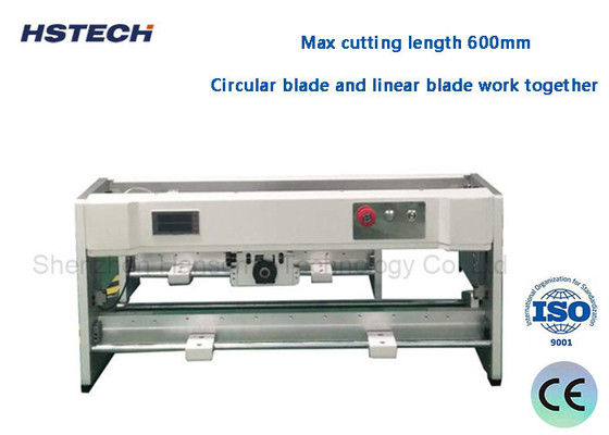 Harga yang bagus Mesin Depaneling PCB Light Curtain Induction 600mm Cuttling Length CAB Blade Moving PCB Separator HS-206 on line