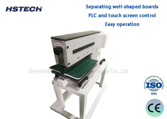 Harga yang bagus Mesin Pemotong Papan PCB V Cut Tahan Lama Pemisah PCB Guillotine Pneumatik Kekerasan Tinggi on line