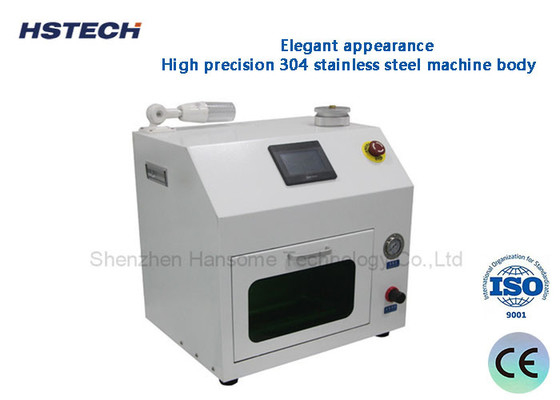 Harga yang bagus Tampilan cahaya Tekanan udara disesuaikan Chip Mounter Nozzle Cleaner Dengan Tray HS-800 on line