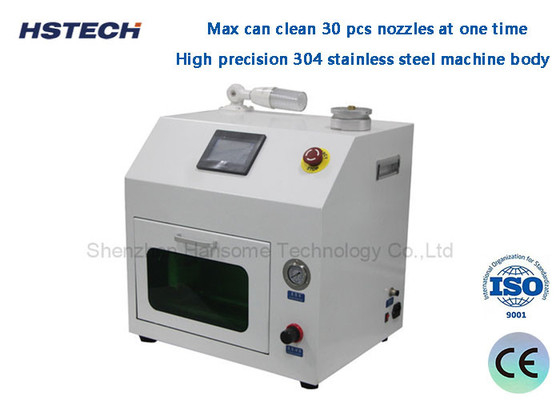 Harga yang bagus Layar sentuh 304 Stainless Steel PLC Distribute Control SMT Nozzle Cleaner on line