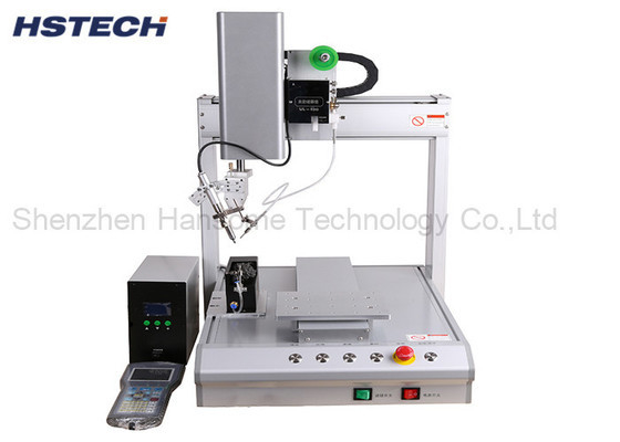 Harga yang bagus Stepper Motor 4 Axis Single Desktop Soldering Machine dengan Pendant Pengajaran LCD on line