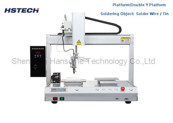Harga yang bagus 4 Axis Robot Soldering Machine Solder Wire Feeding Peralatan Soldering Otomatis HS-S5331 on line