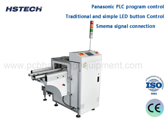 Harga yang bagus SMEMA Sinyal Max 530*460mm 90 derajat Kompak PCB Unloader Peralatan HS-LD330 on line