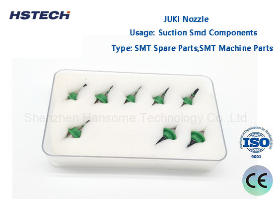 Harga yang bagus 503 509 JUKI SMT Nozzle Grey Tungsten Base Green Reflector Bagian-bagian suku cadang SMT tahan lama on line