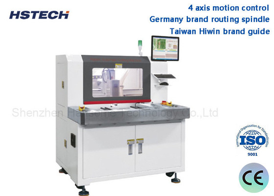 Harga yang bagus Kinerja Tinggi Stabil Tinggi Jerman Brand Routing Spindle 4 Axis Motion Control Offline PCBA Router Machine HS-RM-F550 on line