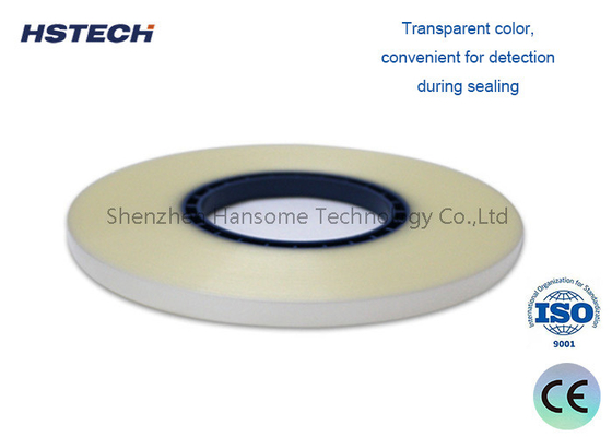 Harga yang bagus SMD Component Counter Cover Tape: Bahan PET Panas Penutup Transparan, Tekanan Penutup 0,2Mpa, Lebar 9,3mm on line