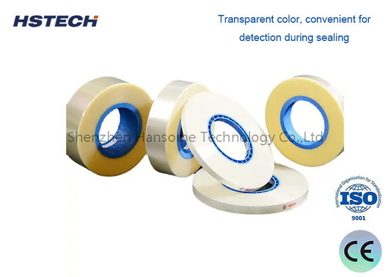 Harga yang bagus Pita penutup untuk SMD Component Counter: Lebar 9,3mm, 300M per Reel, Bahan PET Penutup Panas Transparan on line