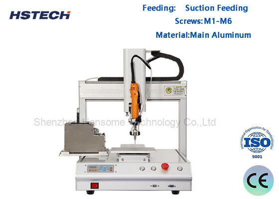 Harga yang bagus Desktop Operasi Sekrup Tightening Robot Penyedutan 3 Axis Aluminium Material HS-SL551S on line