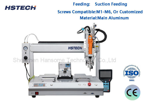 Harga yang bagus Mesin Pemasangan Sekrup Pemasangan Platform Ganda Single Feeder 4 Axis Screw Locking Machine HS-SL5331 on line