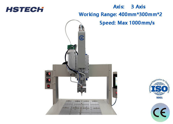 Harga yang bagus Mesin stainless steel body PC Control 3 Axis Visual Dispensing Machine HS-VD331 on line