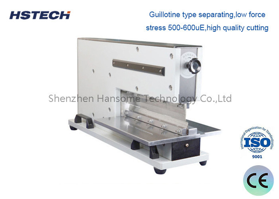 Harga yang bagus Mesin Pneumatic PCB Depaneling Mesin Pneumatic PCB Depaneling Peralatan Dengan Gunting Gillotine Linear on line