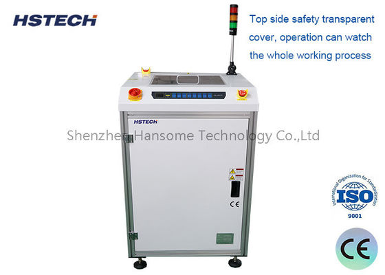 LED tombol kontrol Fleksibel Fixed Rail Observation Window PCB Turn Conveyor