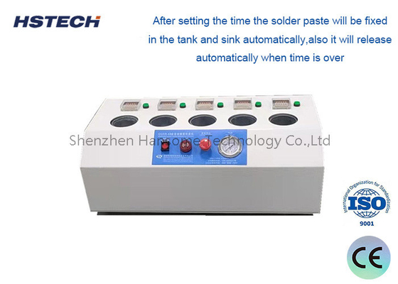 Harga yang bagus Mesin pemanas pasta solder putih 5 tangki dengan sistem alarm otomatis on line