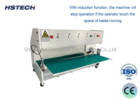 Harga yang bagus V-Cut Blade Miving PCB Separator Peralatan Depaneling PCB Dengan Fungsi Induksi on line