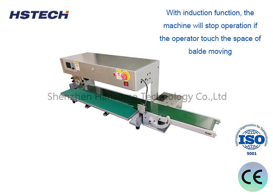 Harga yang bagus Desain Blade tahan lama Mesin Pemotong PCB V-Cut Peralatan Penghapusan Panel PCB Dengan Fungsi Induksi on line
