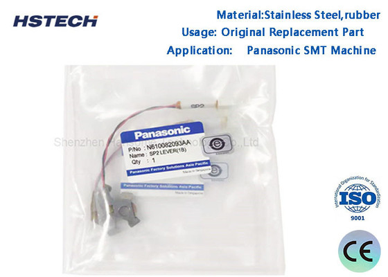 Harga yang bagus N610082093AA Panasonic SP2 LEVER 1B Bagian Mesin SMT Karet Baja Berkualitas Asli Baru on line