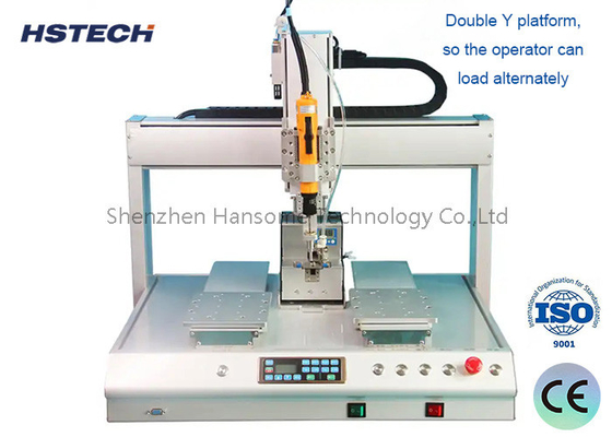 Harga yang bagus Kecepatan tinggi 4 sumbu sekrup mengunci Mach. w / Single Feeder 500 * 300 * 300 * 100mm on line