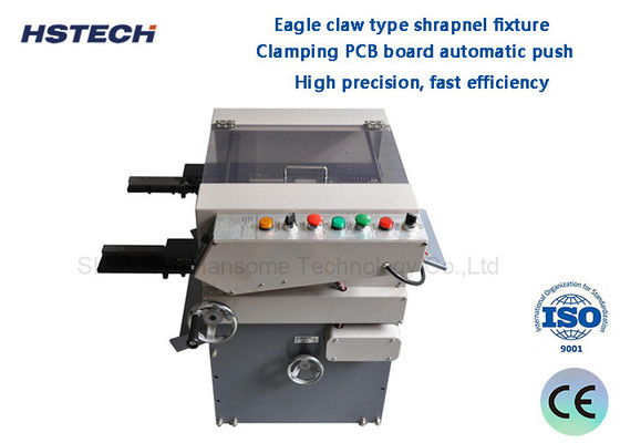 Harga yang bagus Stabilitas Tinggi Clamping PCB Board Otomatis Dorong Grouding Wire Dilengkapi Otomatis PCB Lead Cutting Machine on line