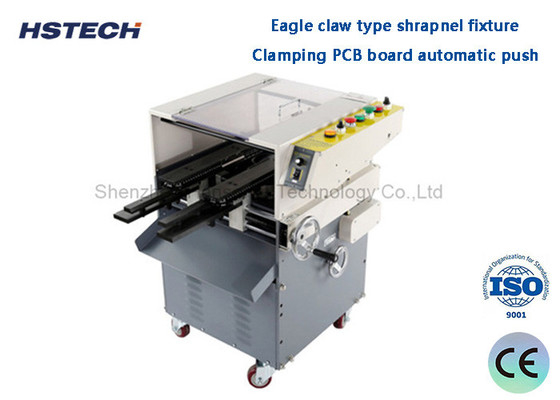 Harga yang bagus Eagle Claw Type Shrapnel Fixture Clamping PCB Board Otomatis Dorong Otomatis Mesin Pemotong Timah PCB on line