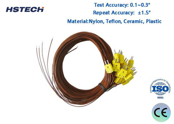 Harga yang bagus TD Plugs SR Thermal Profiler Keramik Plastik Tipe K Thermocouple Dengan Konektor on line