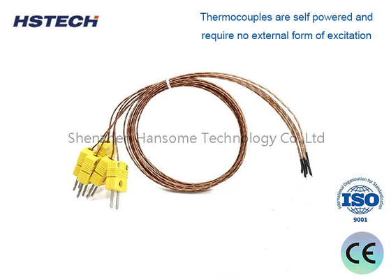 Harga yang bagus Termokopel dengan konektor, 0-1000°C Menggunakan Temp, WRM N, Keramik/Plastik on line