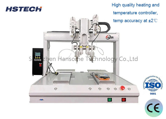 Harga yang bagus Hiwin Guide Robot Automatic Soldering Desktop Mesin Soldering dengan 4 sumbu dan motor stepper on line