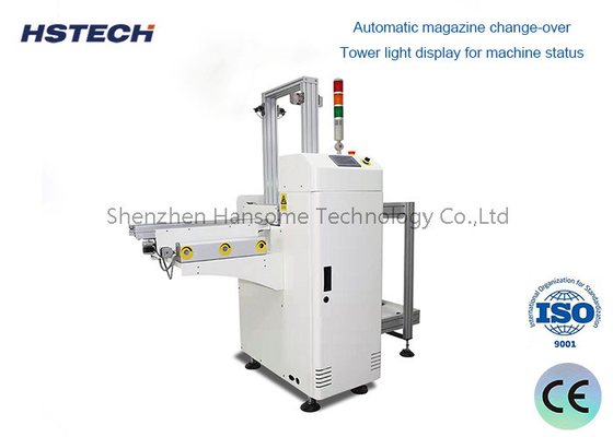 Harga yang bagus PCB Unloader Majalah Otomatis L-R atau R-L Peralatan Penanganan PCB Dengan Belt Conveyor on line