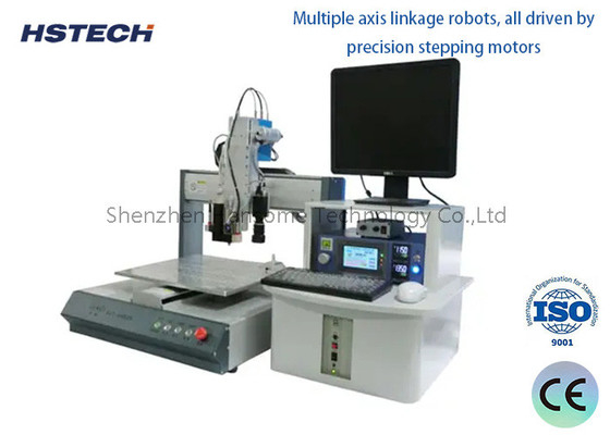 Harga yang bagus Kualitas Tinggi Dan Keandalan Struktur Mekanis Sistem Filter Pemurni Asap Robot Soldering Desktop Dengan Tampilan on line