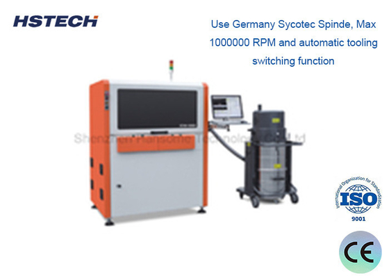 Harga yang bagus 100000 RPM Spindle CCD System Inline PCB Depaneling Router Machine untuk ATE Test Line on line