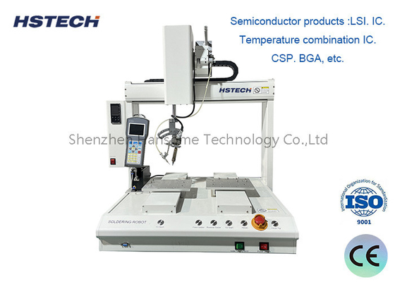 Harga yang bagus 5 Axis Automatic Soldering Robot PCB Dapaneling Equipment Dengan Platform Kerja Y Ganda on line