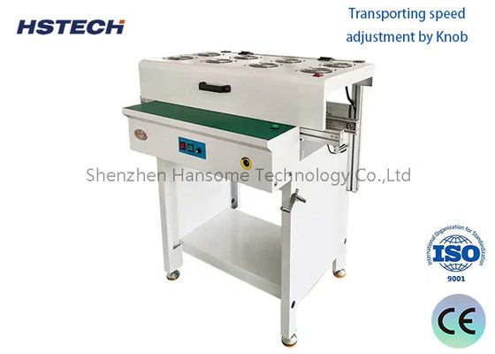 Harga yang bagus Alloy Transporting Rail LED Button Control Link SMT Conveyor Dengan ESD Flat Belt on line