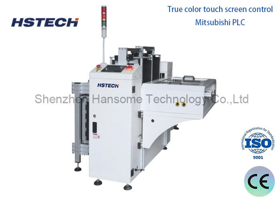 Harga yang bagus Tower Light Display Dual Rail PCB Unloader NG OK Unloader Peralatan Penanganan PCB Dengan Sinyal SMEMA on line
