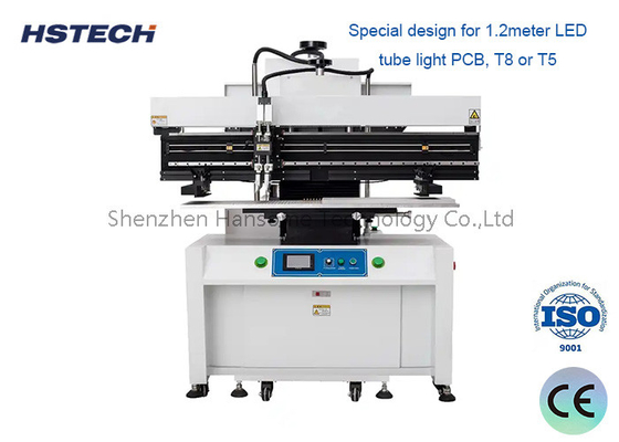 Harga yang bagus High Precision Semi-Automatic 1.2M Screen Printer Solder Paste Printing Machine Dengan Tabung LED 1.2meter on line