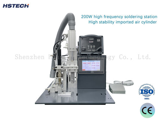 Touch-Screen 200W Semi-Automatic Soldering Station Robot Soldering Otomatis Dengan Silinder Udara