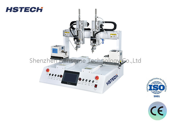 Harga yang bagus Mesin pengikat sekrup presisi tinggi dengan kontrol layar sentuh dan dual head feeder on line