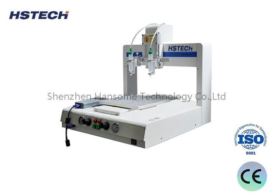Harga yang bagus High Precision 4 Axis Glue Dispensing Machine dengan Pemrograman Teach Pendant dan 300mm/s Max Speed on line