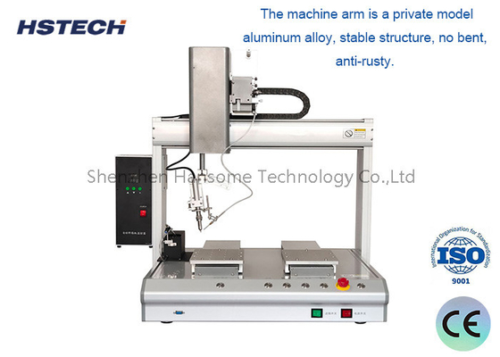Harga yang bagus Robot Soldering Otomatis Presisi Tinggi Mesin Soldering Desktop 4 Axis Hiwin Guide on line