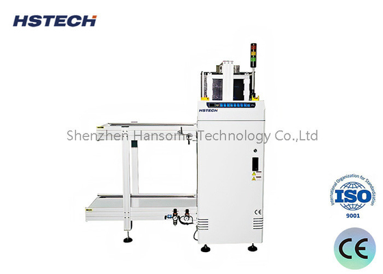 Harga yang bagus Mesin penanganan loader PCB sinyal SMEMA yang kuat dengan kontrol tombol tertutup on line