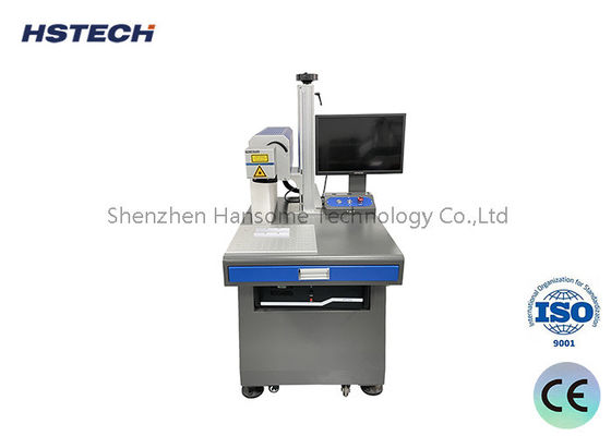Harga yang bagus Komputer dikendalikan layar sentuh Mesin penandaan laser Peralatan penanganan PCB 207mm panjang fokus on line