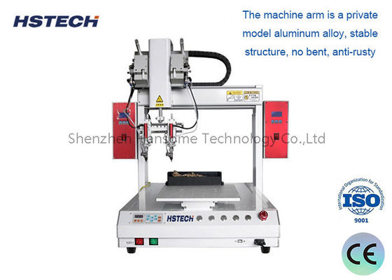 Dual Soldering Head 400mm Moving Range Robot Soldering Otomatis untuk Perangkat Sensitif