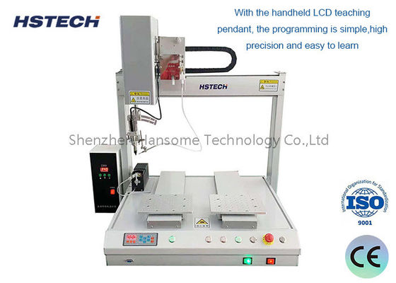 Harga yang bagus Robot Solder Otomatis 5-Axis Meja Ganda Presisi Tinggi untuk Solder Titik & Tarik on line