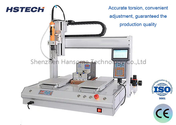 Harga yang bagus Perak 3 Axis Screw Fastening Machine Screw Lock Machine 55KG 2000rpm Untuk perakitan PCB on line