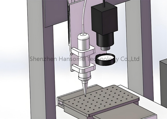 Harga yang bagus Desktop 3 Axis Single Head PUR Glue Dispensing Machine untuk pemasangan komponen pencahayaan on line