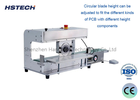 Harga yang bagus Pneumatic V-Cut Pneumatic PCB Depaneling Machine Linear Guillotine Untuk FR4 Pcb Board on line