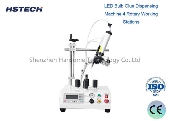Harga yang bagus Max 300mm/s Kecepatan Motor LED Bulb Glue Dispensing Machine Jangkauan suhu luas 0-40C on line